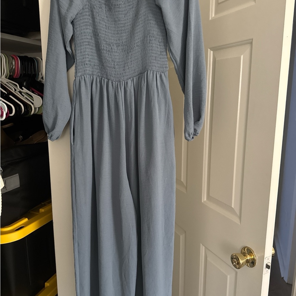 Elegant Blue Long romper